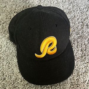 Black redskins hat